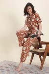 Zivame Harry Potter Knit Cotton Loungewear Set - Caremal Caf — thumbnail 4